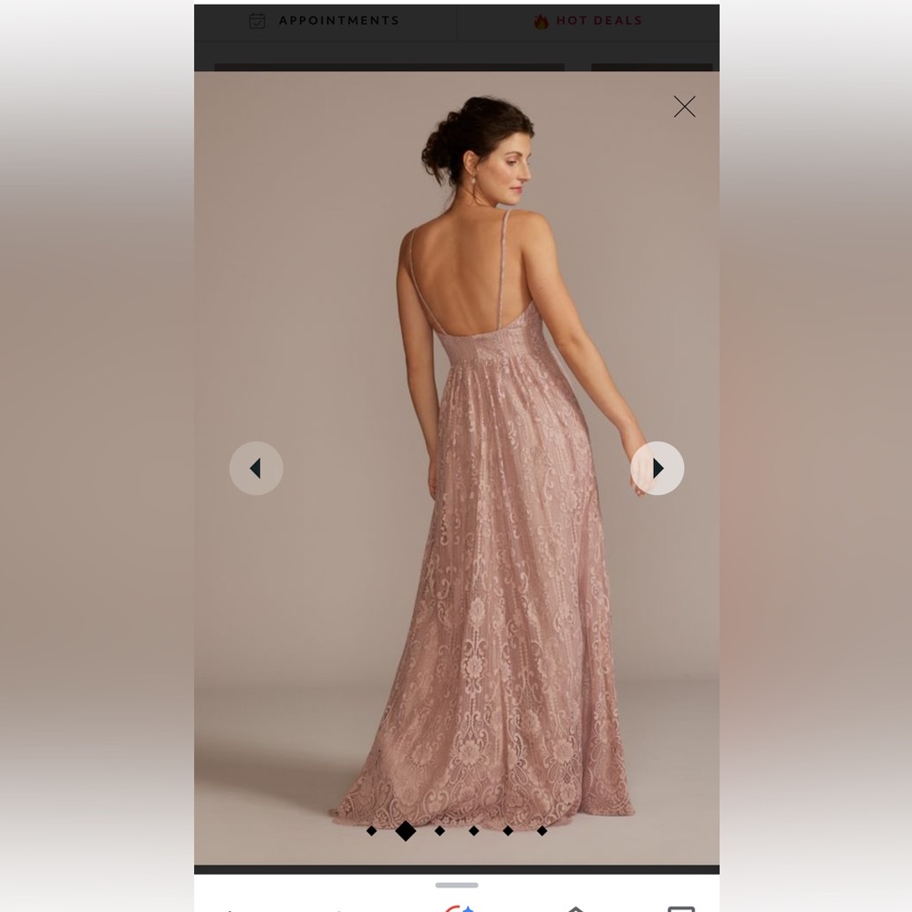 NWT • Lace Dress • Dusty Rose • Size 8